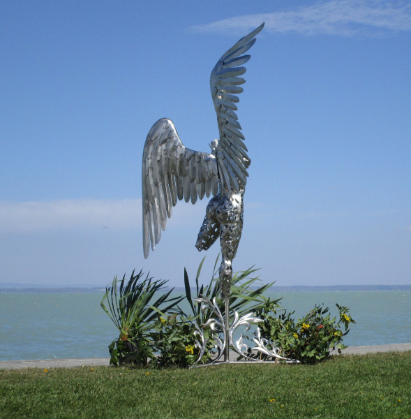 Huge angel sculpture for garden